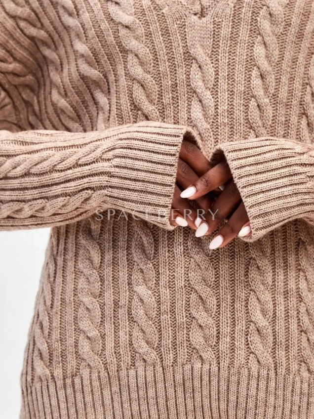 Женский трикотажный оверсайз костюм